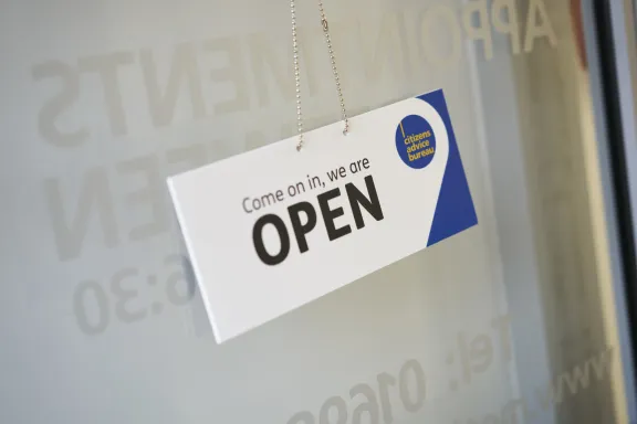 CAB open sign